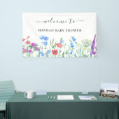 Multihued Wildflower Baby Shower Celebration Banner (Messeveranstaltung)