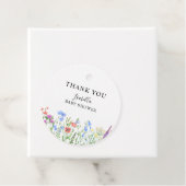 Multihued Wildflower Baby Shower Celebration Geschenkanhänger (Beispiel)