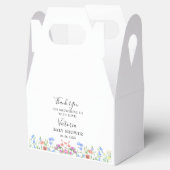 Multihued Wildflower Baby Shower Celebration Geschenkschachtel (Geöffnet)