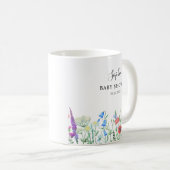 Multihued Wildflower Baby Shower Celebration Kaffeetasse (VorderseiteRechts)