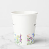 Multihued Wildflower Baby Shower Celebration Pappbecher (Links)