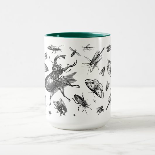 Multiinsektenbild Tasse (Zentrum)
