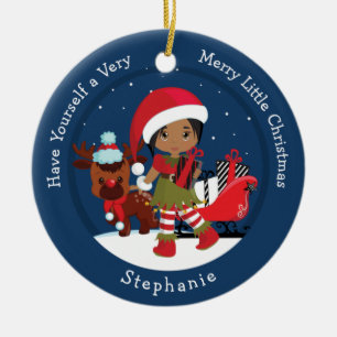 Multikulturale Elf Keramik Ornament