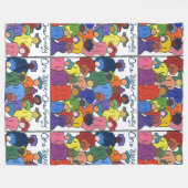 Multikulturell, interrassisch, Diversity Blanket Fleecedecke (Vorderseite (Horizontal))