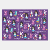 Multikulturelle Alice im Wunderland Geschenkpapier Set (Vorderseite 3)