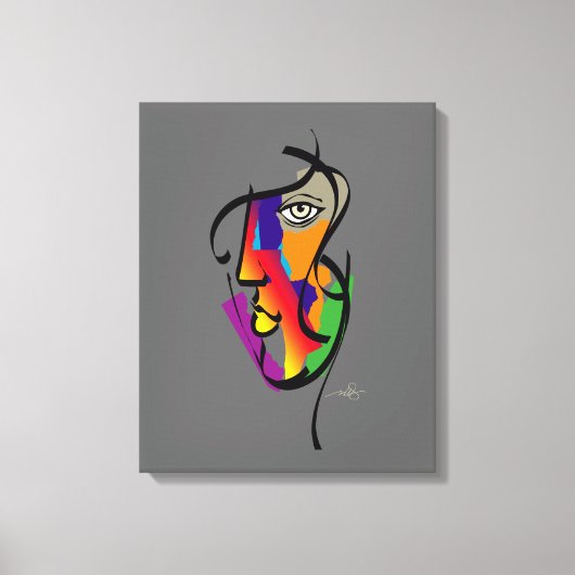 Multikulturelle Frau Leinwanddruck (Vorderseite)