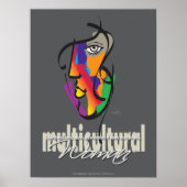 Multikulturelle Frau Poster (Vorne)