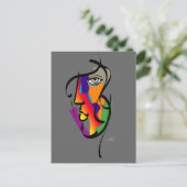 Multikulturelle Frau Postkarte (Stehend Vorderseite)