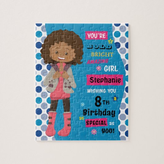 Multikulturelle Geburtstagskarte Puzzle (Vertikal)