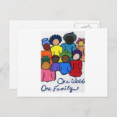 Multikulturelle Geschenke Postkarte (Vorne/Hinten)