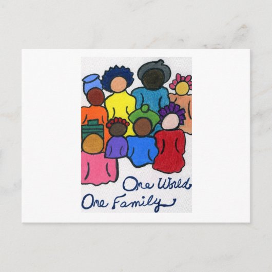 Multikulturelle Geschenke Postkarte (Vorderseite)