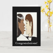 Multikulturelle Hochzeit Karte (Gelbe Blume)