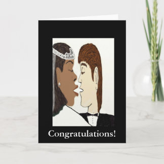 Multikulturelle Hochzeit Karte