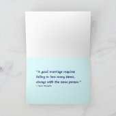 Multikulturelle Hochzeitsglückwunschkarte Karte (Innenseite)