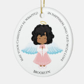 Multikulturelle Keramik Angel Ornament (Links)