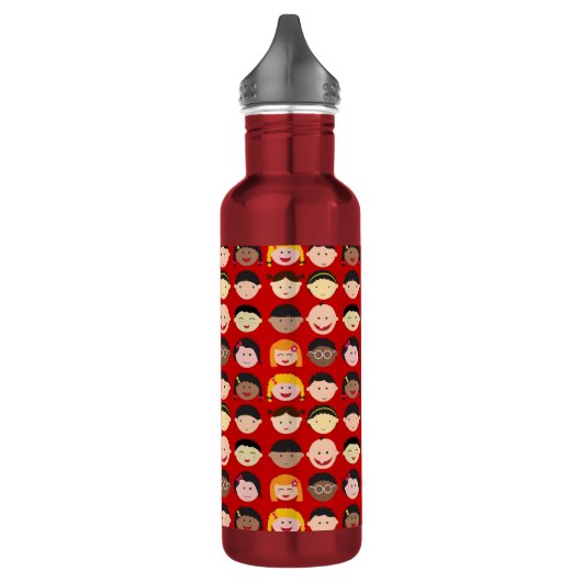 Multikulturelle Kinder Edelstahlflasche (Links)