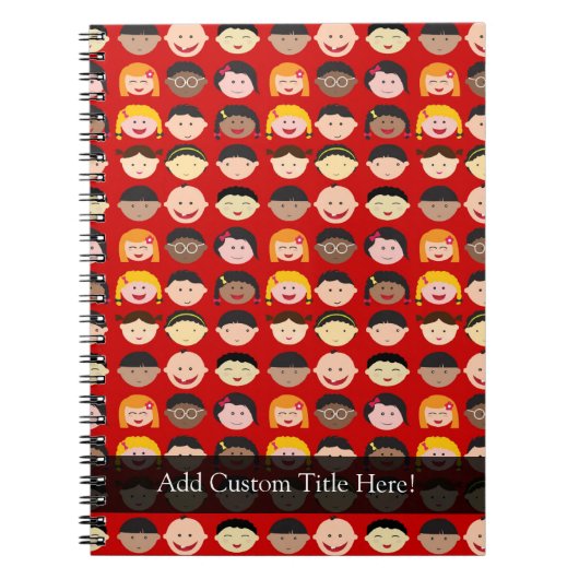 Multikulturelle Kinder Notizblock (Vorderseite)