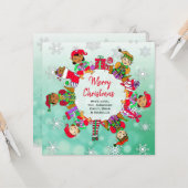 Multikulturelle kleine Niedliche Whimsikelfen Karte (Vorderseite/Rückseite Beispiel)