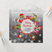 Multikulturelle kleine Niedliche Whimsikelfen Karte (Vorderseite/Rückseite Beispiel)