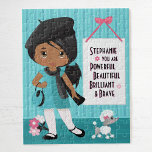 Multikulturelle Schönheit und Brave Girl Jigsaw Pu Puzzle<br><div class="desc">Personalisiertes multikulturelles Puzzle mit positiver Bestätigung für Kinder. Bitte Karo mehr von meinen personalisierten Geschenken raus.</div>
