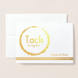 Multikulturelle Schwedische Sprache Vielen Dank Folienkarte