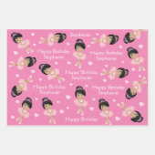 Multikulturelle Verpackungsblätter für Ballerina Geschenkpapier Set (Vorderseite 2)
