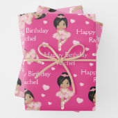 Multikulturelle Verpackungsblätter für Ballerina Geschenkpapier Set (Beispiel)