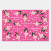 Multikulturelle Verpackungsblätter für Ballerina Geschenkpapier Set (Vorderseite)