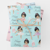 Multikulturelle Verpackungsblätter für Ballerina Geschenkpapier Set (Beispiel)