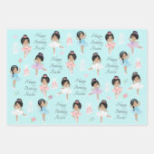 Multikulturelle Verpackungsblätter für Ballerina Geschenkpapier Set (Vorderseite)