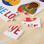 Multikulturelle Verschachtelungs-Puppen eine Liebe Puzzle (Seite)