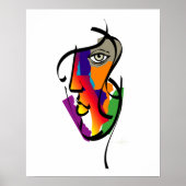 Multikulturelle weibliche Printwerbung Poster (Vorne)