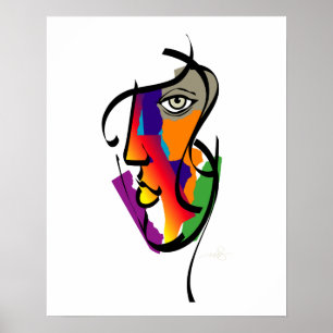 Multikulturelle weibliche Printwerbung Poster