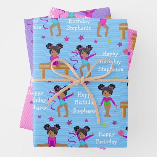 Multikulturelle Wrapping Paper Sheets Geschenkpapier Set (Beispiel)