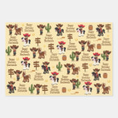Multikultureller Cowboy Personalisiert Geschenkpapier Set (Vorderseite 2)