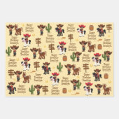 Multikultureller Cowboy Personalisiert Geschenkpapier Set (Vorderseite)