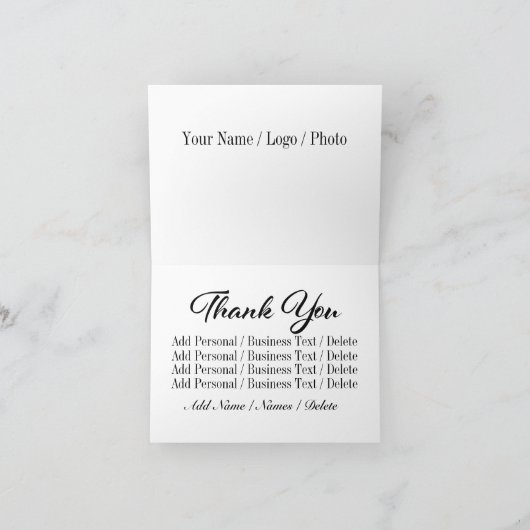 Multikultureller Dank oder Leerzeichen Dankeskarte (Innenseite)