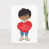 Multikultureller Valentinstag für Jungen Karte (Vorderseite)
