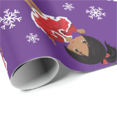 Multikultureller Weihnachtsmann Geschenkpapier (Rolleneckpunkt)