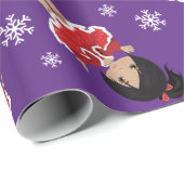 Multikultureller Weihnachtsmann Geschenkpapier (Rolleneckpunkt)