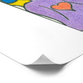 Multikulturelles Poster Eine Welt, eine Familie, H (Ecke)