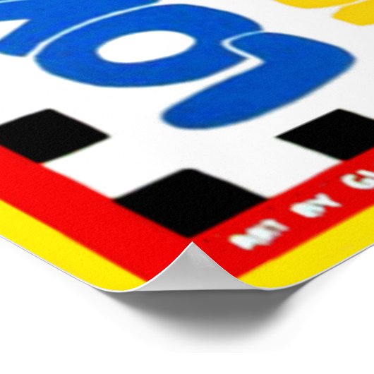 Multikulturelles Poster über Liebe (Ecke)