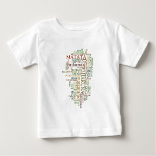 Multilingual Hakuna Matata Global Word Cloud Art Baby T-shirt