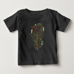 Multilingual Hakuna Matata Global Word Cloud Art Baby T-shirt