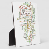 Multilingual Hakuna Matata Global Word Cloud Art Fotoplatte (Seite)
