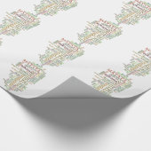Multilingual Hakuna Matata Global Word Cloud Art Geschenkpapier (Ecke)