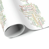 Multilingual Hakuna Matata Global Word Cloud Art Geschenkpapier (Rolleneckpunkt)
