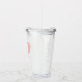 Multilingual Liebe Acrylic Tumbler Dusty Pink Acryltrinkbecher (Rechts)