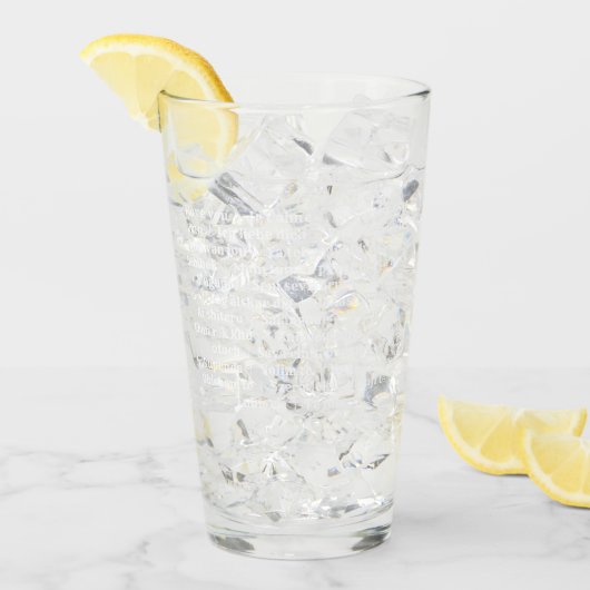 Multilingual Liebe Tumbler - Light Pink (Vorderseite Ice)