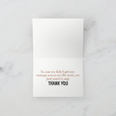 Multilingual Lila Brown Black Typografy Collage Dankeskarte (Innenseite)